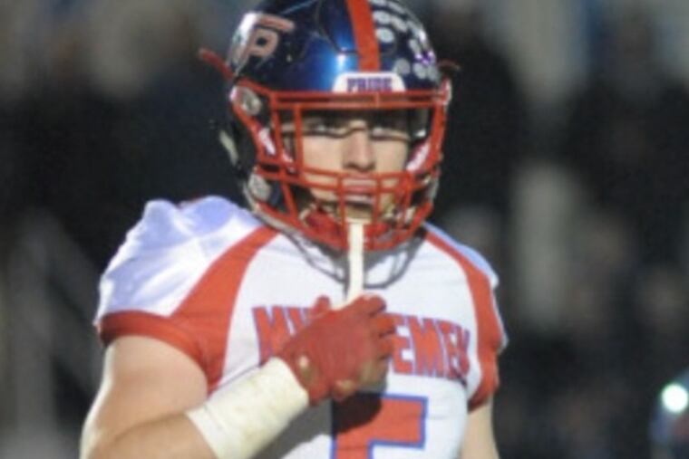 Washington Township's Joe McKillop suffered a knee injury in the season opener Sept. 8 against Kingsway.