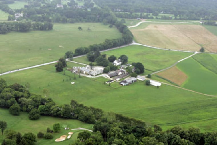 An aerial view of the Erdenheim Farm in 2007. (File photo)