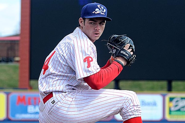 Reading Fightin Phils manager is having a difficult time recalling a more impressive performance than the one that lefthander Jesse Biddle delivered Monday. (Jacqueline Dormer/Republican-Herald/AP)