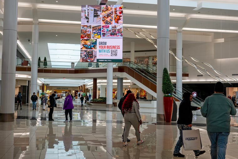 The Cherry Hill Mall is shown in February.
