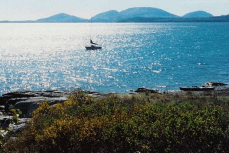 Mount Desert Island, viewed across Frenchman Bay. (Art Carey)