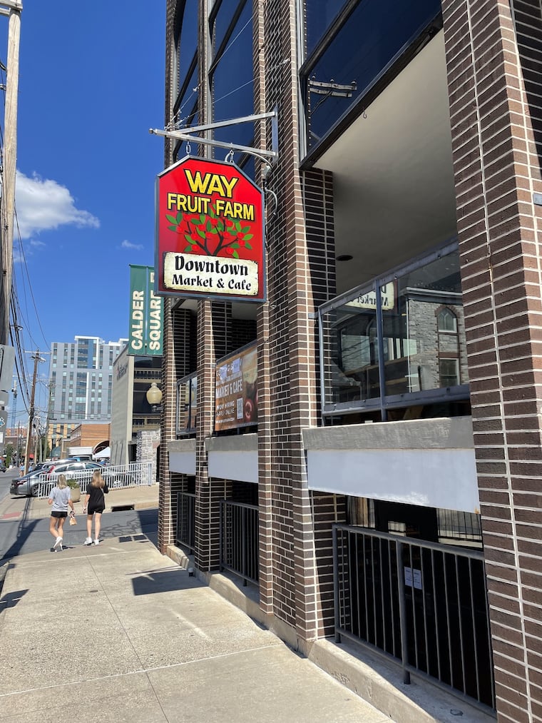 The new downtown market and cafe location for Way Fruit Farm in State College, Pa.