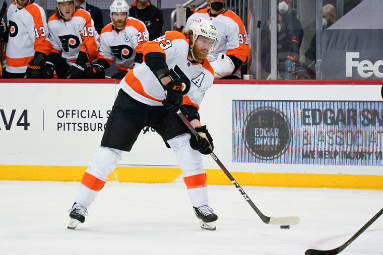The Flyers went 0-for-5 on the power play Tuesday vs. Pittsburgh.