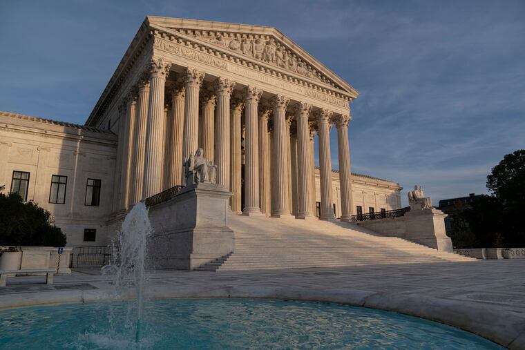 The Supreme Court is seen in Washington, Thursday afternoon, Nov. 5, 2020. (AP Photo/J. Scott Applewhite)