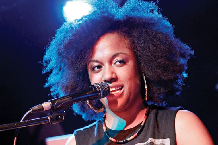 Jacqueline Constance performing at Voltage Lounge as a part of the Queens Village Showcase.
(Credit: Daniel Jackson)