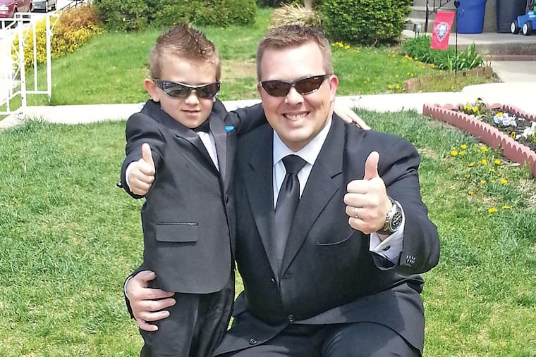 Chris Pienkowski of Mayfair says getting his son Ben into highly ranked, technology-driven MaST Community Charter School in Northeast Philadelphia kept him from "heading out of the city to the burbs."