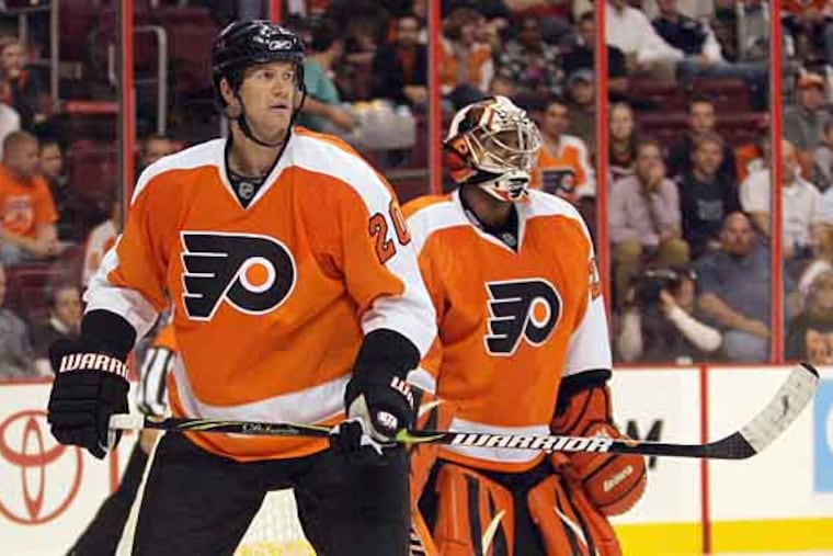 Chris Pronger played parts of three seasons with the Flyers and led them to the Stanley Cup Final in 2010.