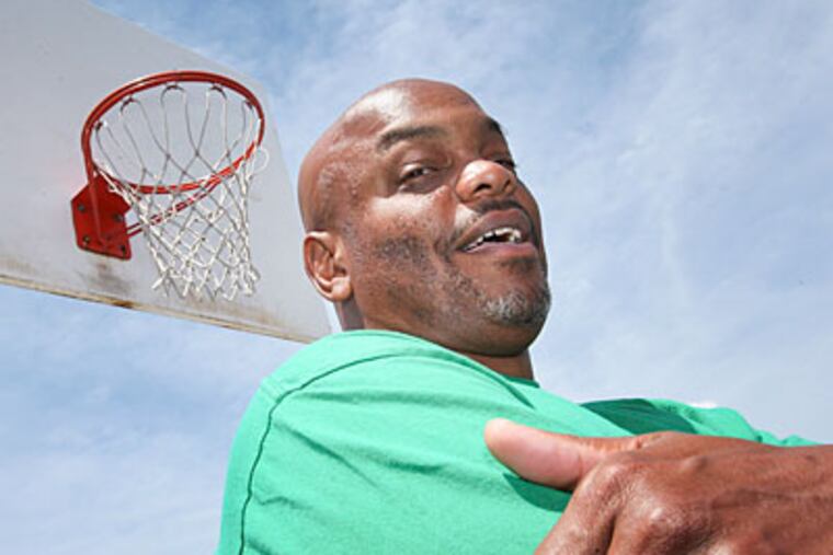 Carlton Corprew will play for Team Philadelphia in the 3-on-3 tourney for men ages 40 to 49. (Steven M. Falk/Staff Photographer)