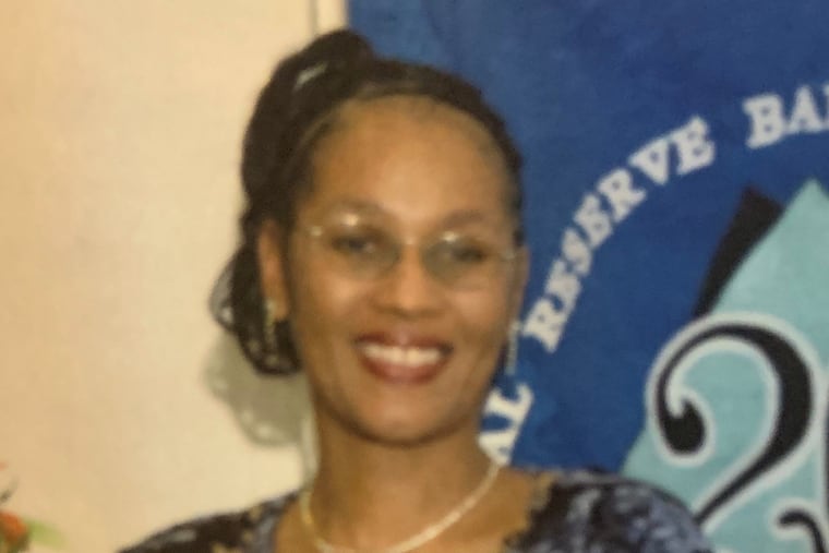 Jeanette Haigler, 53, of Philadelphia, died Sunday Nov. 1, after suffering a cardiac arrest. She is shown above at a celebration marking her 20th anniversary working at the Federal Reserve Bank in Philadelphia.