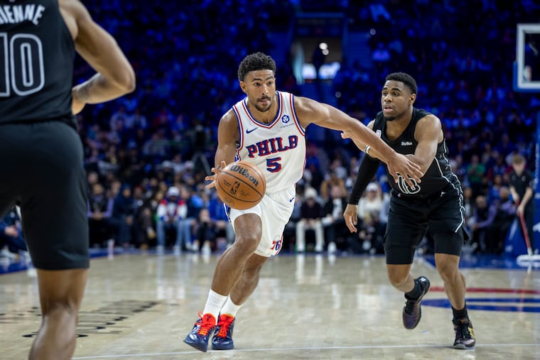 Quentin Grimes led the Sixers with 28 points on Saturday.