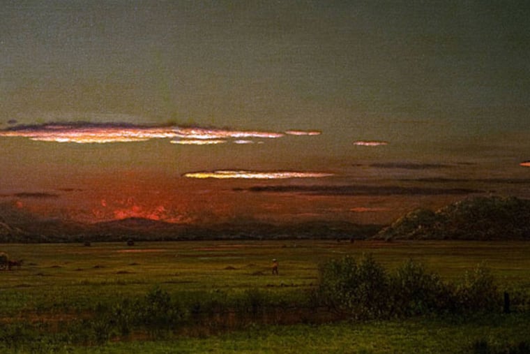 Martin Johnson Heade, New Jersey Salt Marsh, not dated, oil on canvas from the private collection of the late Richard M. Scaife. (Sean Stipp | Trib Total Media)