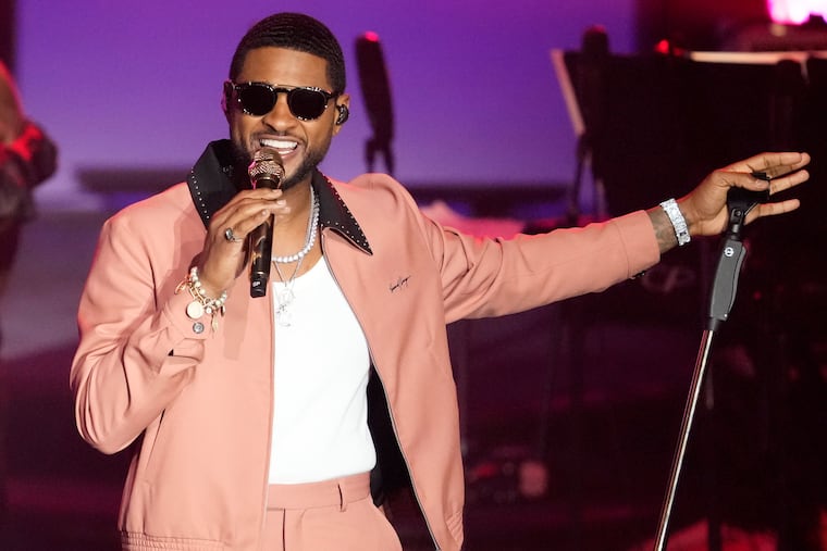 Usher performs at the 51st annual Songwriters Hall of Fame induction and awards gala at the New York Marriott Marquis Hotel in New York in 2022. The NFL, Apple Music and Roc Nation announced Sunday that Usher will headline the 2024 Super Bowl on Feb. 11 at Allegiant Stadium.