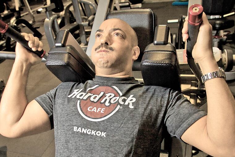 Philadelphia District Attorney Seth Williams at the Sporting Club at the Bellevue health club in Philadelphia on Thursday morning December 11, 2014. Williams participated in the ALS challenge and dropped weight with new diet and exercise. (ALEJANDRO A. ALVAREZ / STAFF PHOTOGRAPHER)