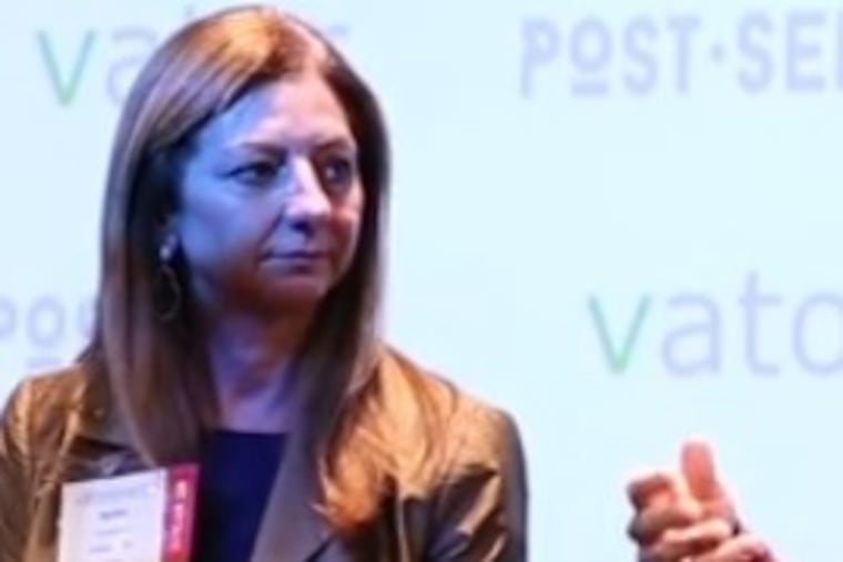 Brenda Smith at a Post-Seed Conference panel in San Francisco, December 2016.