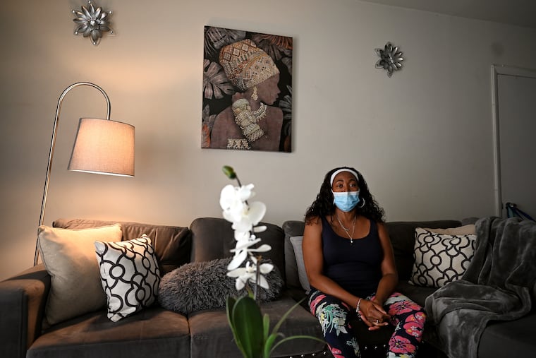 Angela West, at her home on Aug. 25, said she has been turned down for three jobs in the last two years because in 2004 she worked in a group home for children where a doctor made allegations of child abuse. All seven staffers who worked there were put on the ChildLine Registry. West says she didn't even know she was on the list until she tried to get another job.