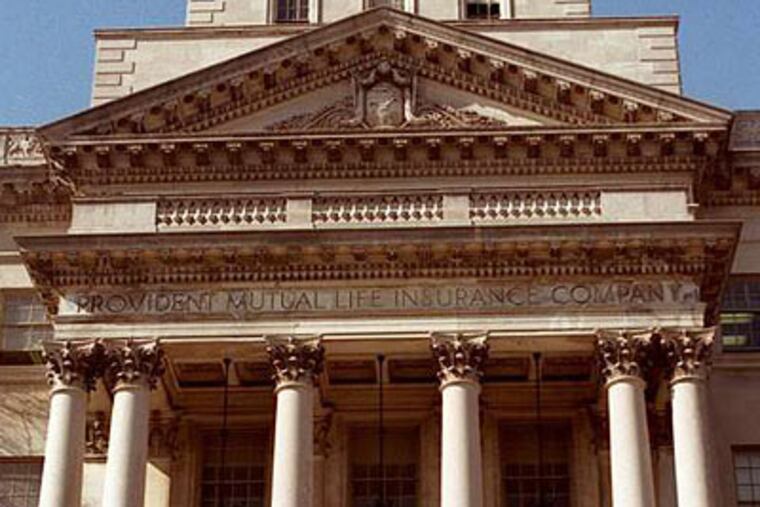 The mayor's plan is to retrofit the landmark Provident Mutual Life Insurance Co. building at 46th and Market Streets. (April Saul / Staff Photographer)