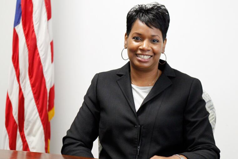 Shantelle Kitchen, Special Agent in Charge at the Newark field office in IRS is posing for photo at an IRS office in Cherry Hill, NJ, on Aug. 21, 2013 (AKIRA SUWA / Staff Photographer)