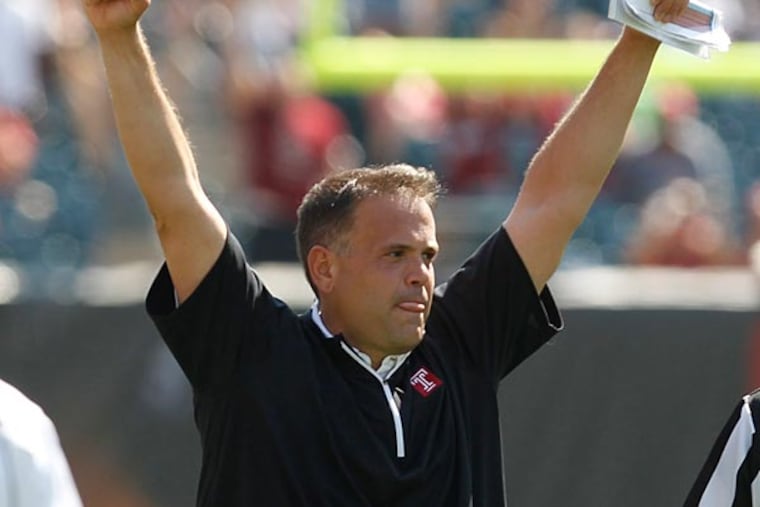 Temple head coach Matt Rhule. (Ron Cortes/Staff Photographer)
