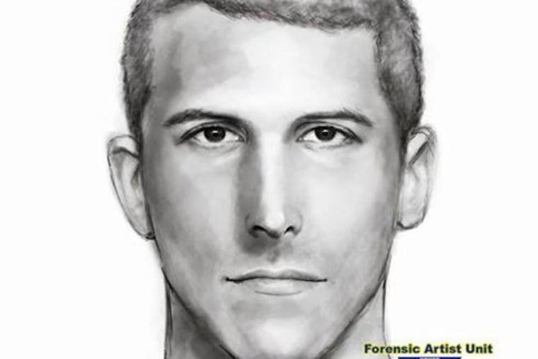 New Jersey State Police artist sketch of a suspect wanted in connection with an assault at a New Jersey State Park.