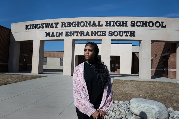 Sania Anderson at Kingsway High School in Woolwich Township, N.J. After missing her entire junior year at Kingsway High School while she was placed on indefinite suspension, Sania Anderson is enjoying her senior year. She missed a lot: the junior dance, sitting for senior portraits and extracurricular activities. .