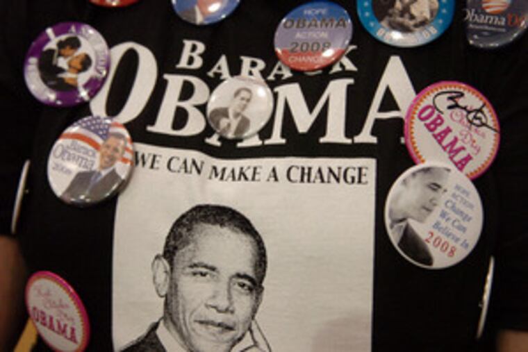 Constance Woerner , 42, of Manheim, Pa., is leaving no doubt about which candidate she supports.