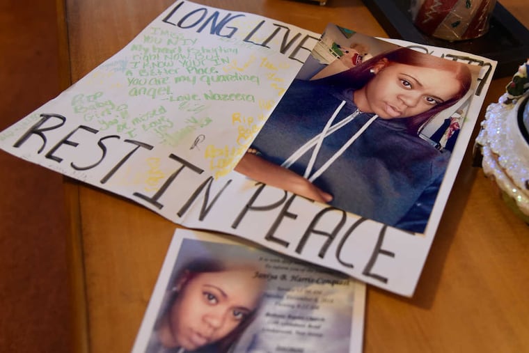 Janiya Conquest, 19, died in a violent crash Thanksgiving morning when the car she was in collided head-on with another vehicle.