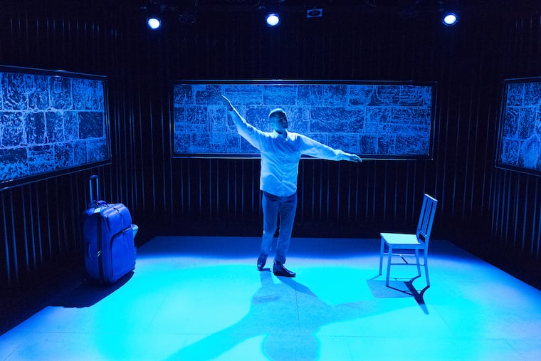 Ibrahim Miari in "In Between," through Oct. 23 at the Walnut Street Theatre Independence Studio on 3.