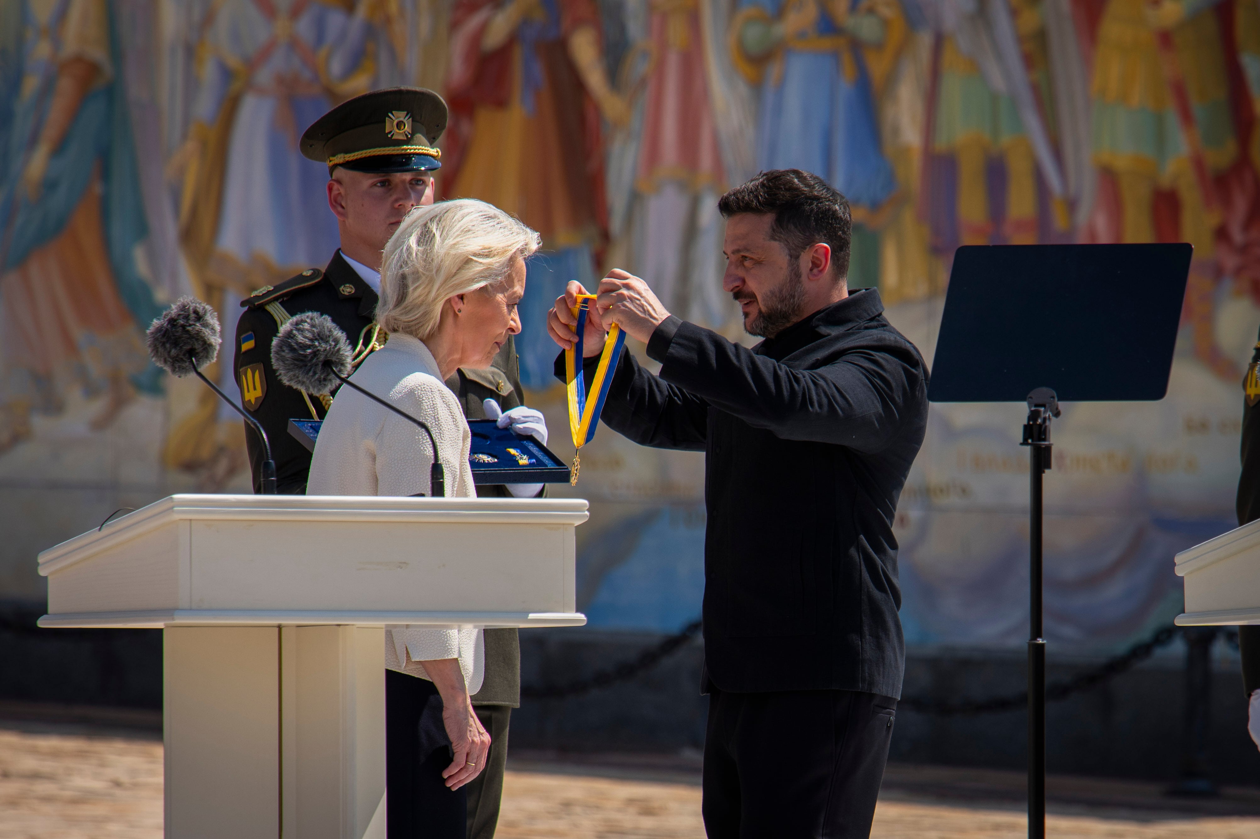 Top EU official visits Ukraine and pledges continued support against Russia's invasion