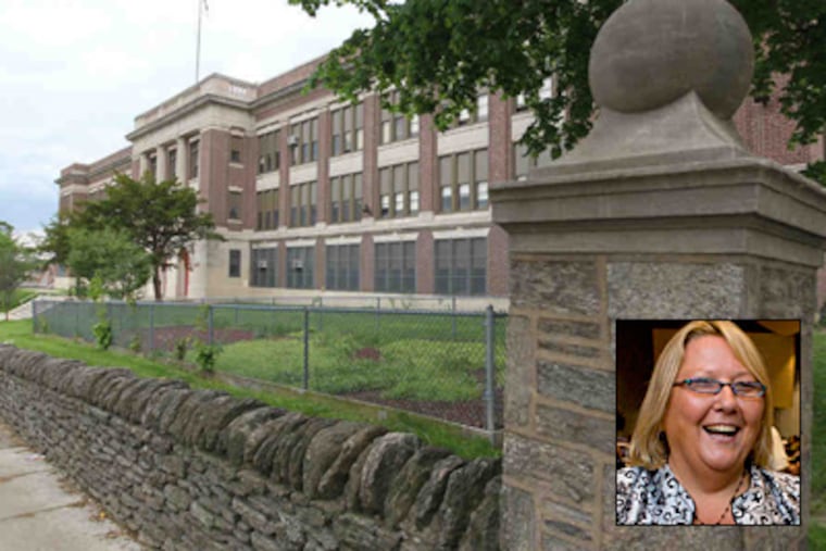 Stefanie Ressler (inset) was Roosevelt Middle School's principal until June. Test scores at the school jumped 50 points in math and almost 50 points in reading over the past three years. (Michael Bryant, Ed Hille / Staff)