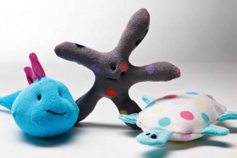 Brenna Maloney, a Washington mother of two, is the author of three sock-project books, including the new Sock It To Me (Stash Books, 2012).