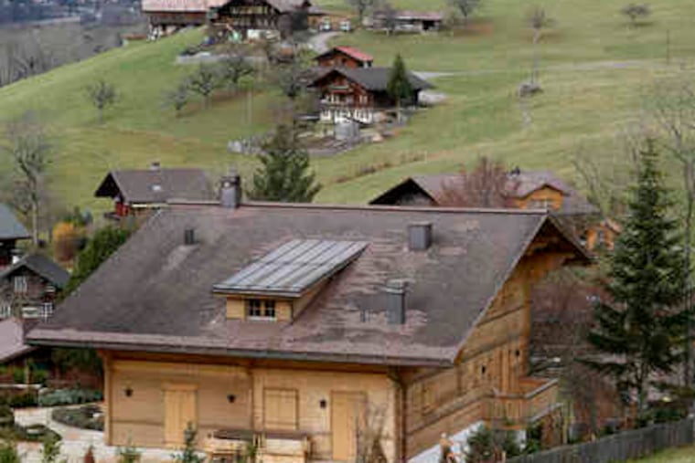 The Alpine chalet that is home - and currently also jail - to Roman Polanski. The director is fighting efforts to extradite him from Switzerland to Los Angeles for sentencing in a 1977 rape.