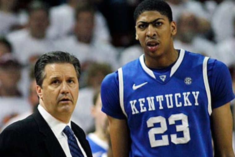 Freshman center Anthony Davis of Kentucky is in the running for national player of the year. (Rogelio V. Solis/AP)