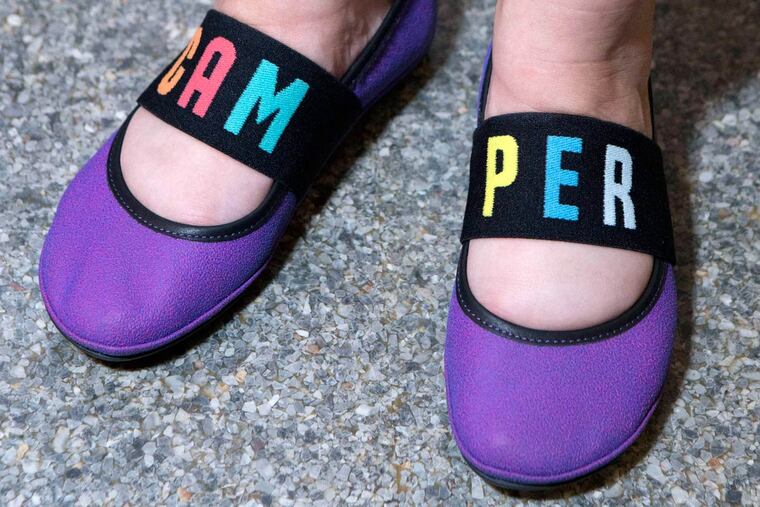 Mary Cathryn Ricker's shoes say she was roughing it.