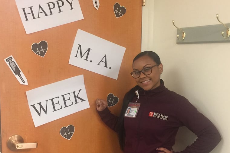 Even though Marie Gates worked as medical assistant, she struggled to make ends meet and provide for her young son. She went back to school at Community College of Philadelphia to become a registered nurse.