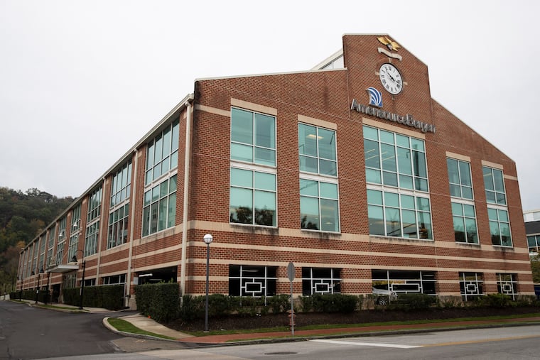 FILE - In this Wednesday, Oct. 16, 2019, file photo, is an AmerisourceBergen Corp. office building in Conshohocken, Pa. Negotiations aimed at reaching a major settlement in the nation's opioid litigation reached an impasse Friday, Oct. 18.