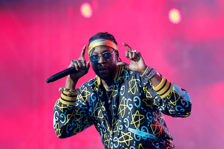 2 Chainz of ColleGrove performs on the Rocky Stage during the 2016 Made In America music festival along the Benjamin Franklin Parkway on Saturday, September 3, 2016. YONG KIM / Staff Photographer