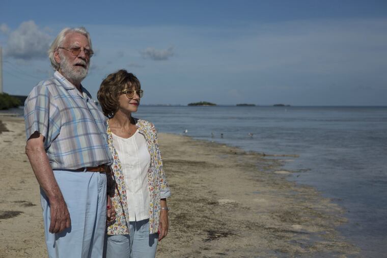 Donald Sutherland, left, and Helen Mirren in ‘The Leisure Seeker.’
