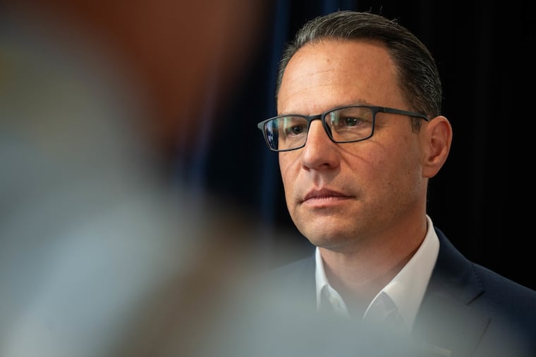 Gov. Josh Shapiro during an interview at the Pennsylvania Energy & Innovation Summit at Carnegie Mellon University in Pittsburgh, Pa., on Tuesday, July 15, 2025.