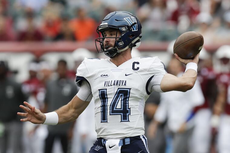 Villanova quarterback Zach Bednarczyk threw three touchdown passes in the Wildcats' 31-9 victory over Lehigh on Saturday at Goodman Stadium.