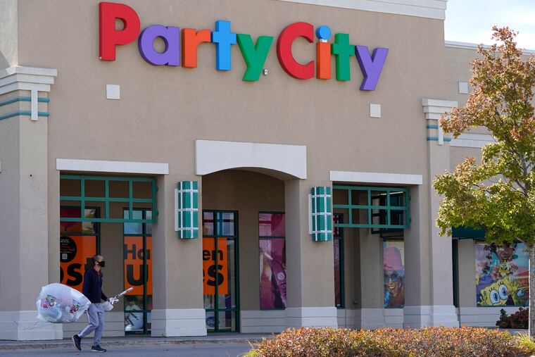 A shopper leaves a Party City store in Vernon Hills, Ill. Party City Holdco Inc. has filed for Chapter 11 bankruptcy protection.