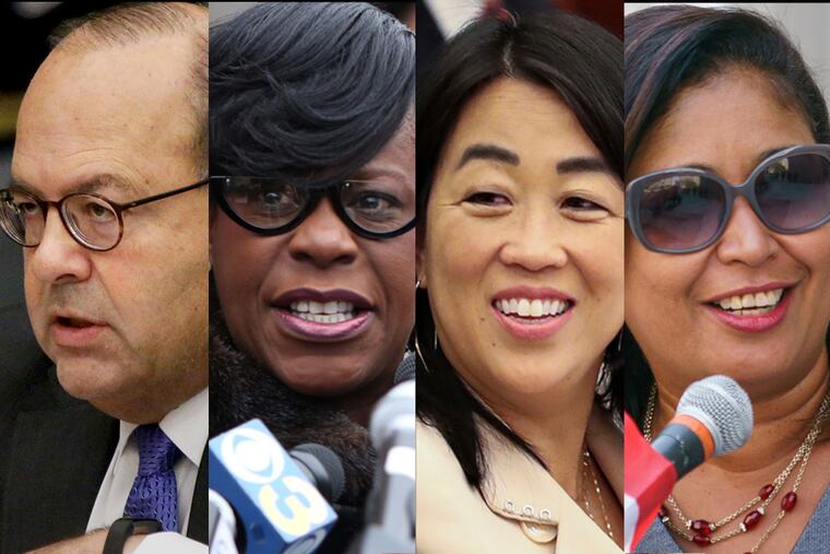 City Councilman Allan Domb, City Councilwoman Cherelle L. Parker, City Councilwoman Helen Gym and City Councilwoman Maria Quiñones-Sánchez.