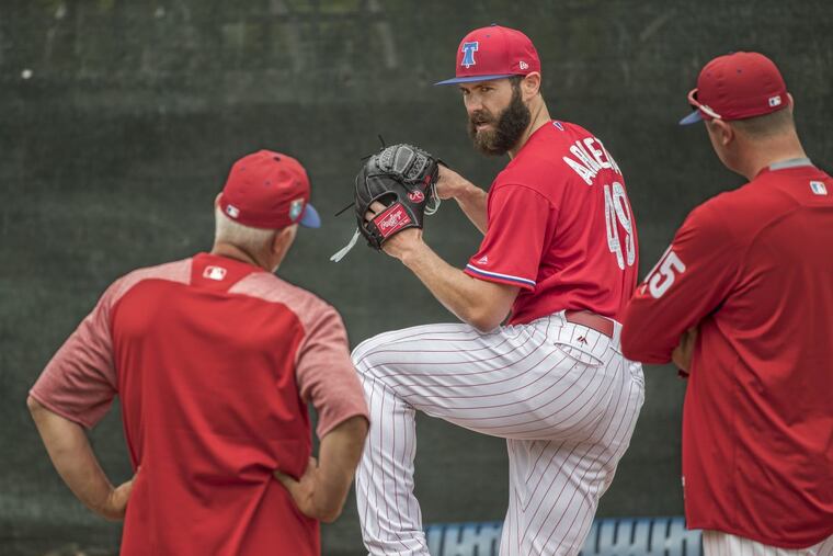 Jake Arrieta, an eight-year veteran, a Cy Young Award winner and a World Series champion, signed a three-year, $75 million contract with the Philadelphia Phillies.