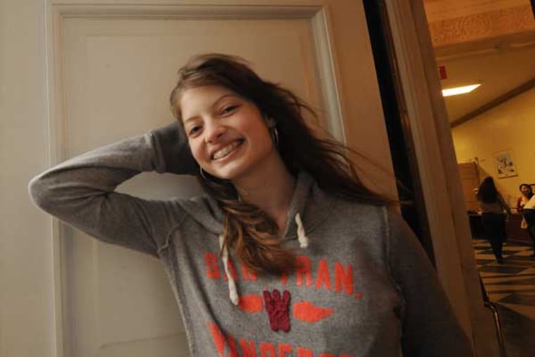 Siduri Beckman, photographed at Masterman where she goes to school, is the city's new youth poet laureate. on Jan. 16, 2013. APRIL SAUL / Staff Photographer