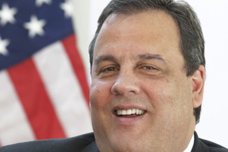 New Jersey Gov. Chris Christie addresses the media during a news conference at Newton Memorial Hospital, Wednesday, Nov. 9, 2011, in Newton, N.J. (AP Photo/Julio Cortez)
