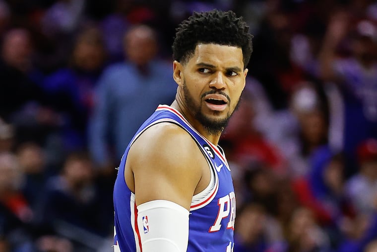 Sixers forward Tobias Harris against the Memphis Grizzlies on Thursday, February 23, 2023 in Philadelphia.