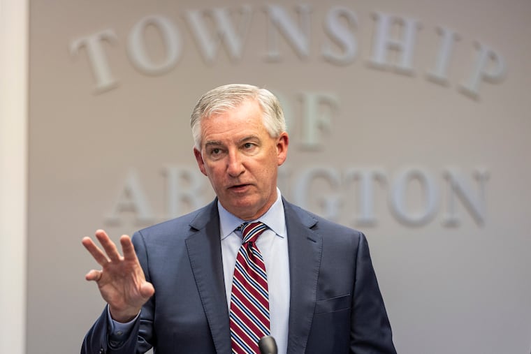 Montgomery County District Attorney Kevin R. Steele, seen here in 2022, said Monday that Abington Township Police officers will not face criminal charges in the shooting of Wyleek Tinsley.