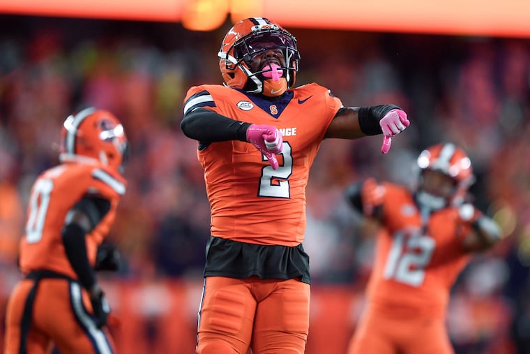 Former Syracuse defensive back Duce Chestnut will participate in the Eagles’ local pro day on Wednesday.