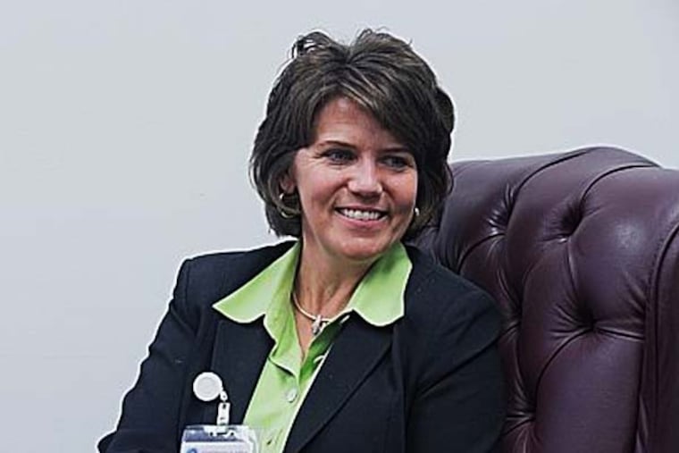 New Coatesville school superintendent Dr. Cathy Taschner, barely three weeks in her new job, talks about her ideas and plans for the district. ( ED HILLE / Staff Photographer )