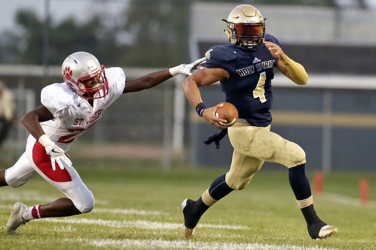 Senior quarterback Josh Zamot leads Holy Spirit against his old team, St. Augustine Prep, on Friday night.