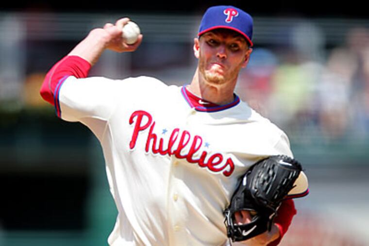 Roy Halladay has a league-leading 168 strikeouts this season. (David Swanson/Staff file photo)